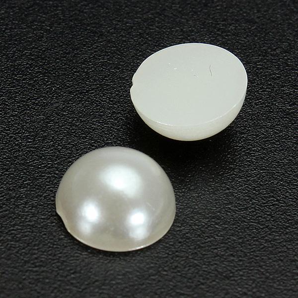1000PCS Mix 2-10mm Ivory Half Round Flatback Pearl Bead Nail Art Phone Decor DIY #white